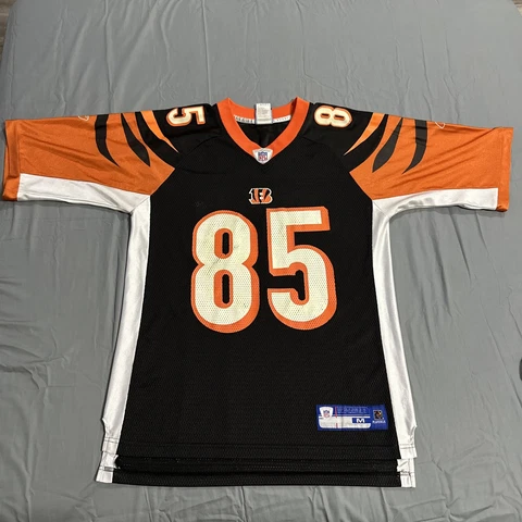 Vintage Cincinnati Bengals Chad Johnson Ochocinco Jersey NFL Medium #85 Reebok Cover