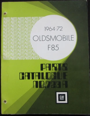 Oldsmobile F85 Cutlass 442 1964 1968 1970 1972 catálogo de piezas manual original Foto 1 de 4