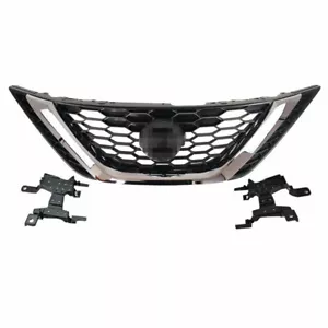 For Nissan Sentra 2016 2017 2018 Front Bumper Upper Chrome Grill ABS + Chrome - Picture 1 of 14