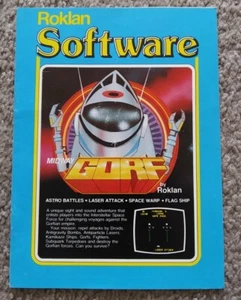 Vintage 1981 Midway's GORF Atari Floppy Disk Midway Roklan Software Brochure - Picture 1 of 2