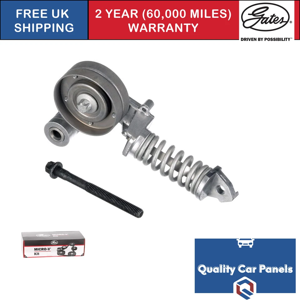 For Chevrolet Aveo 2011-2015 1.3 Gates Belt Tensioner V Ribbed Belt T38344 - Image 1 of 1