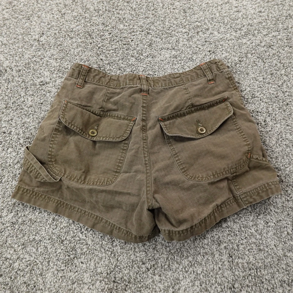 VTG Arizona Shorts Womens 3 Brown Cargo Carpenter Low Rise Micro Mini Booty Y2K - Image 1 of 4
