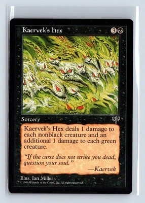 (2x) KAERVEK'S HEX – MTG Magic the Gathering Card – Mirage – Uncommon - Image 1 of 4