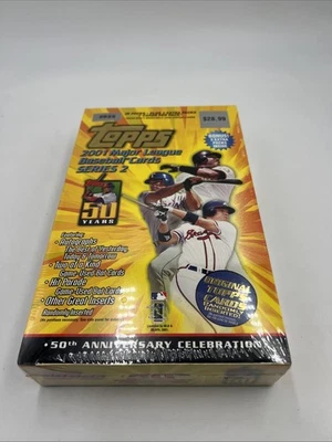 2001 Topps Series 2 Baseball Factory Sealed Hobby Box 32 Packs Ichiro Suzuki RC - Image 1 of 2