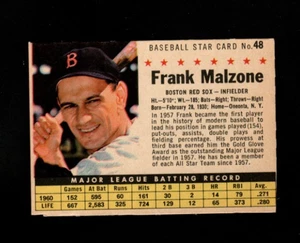 10186* 1961 Post Company # 48 Frank Malzone - Picture 1 of 2
