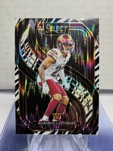 2024 Panini Select Football Marshon Lattimore ZEBRA PRIZM #181 PREMIER Read - Picture 1 of 4