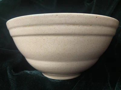 PFALTZGRAFF POTTERY SPECKLED SALMON/PINK MIXING BOWL 7 1/2"  OVENPROOF 1950's - Image 1 of 4