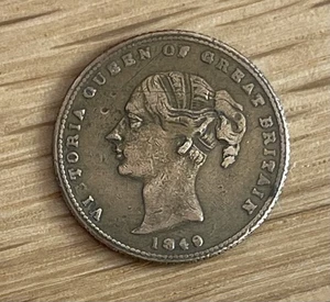 1849 Prince of Wales Model Half Sovereign Token – Queen Victoria - Picture 1 of 2