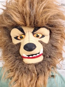 Monsters The Wolf Man 15 IN Plush Figure Doll Toy Stuffed Vtg Halloween Stuffins - Picture 1 of 10