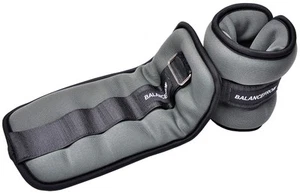 Fully Adjustable Ankle Wrist Arm Leg Weights, 3 lbs each (6-lb pair), Gray - Picture 1 of 7