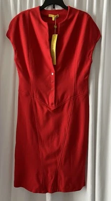 Vestido Catherine Malandrino Blaze Ponte Cap SL Talla L Ret $385.00 Nuevo con Etiquetas Foto 1 de 4