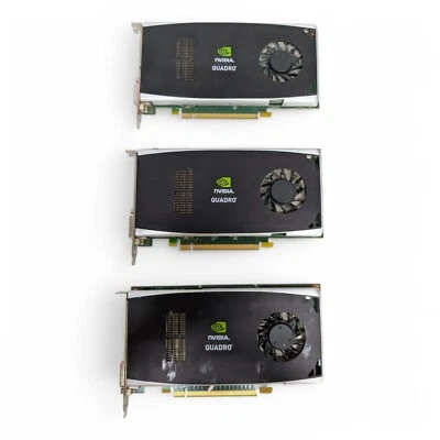 3 X HP NVIDIA Quadro FX 1800 768MB GDDR3 PCIe x16 Graphics Card P/N: 519296-001 - Image 1 of 4