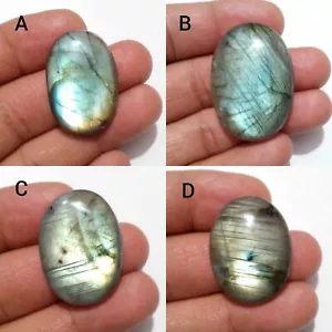 Amazing Multi Blue Fire Labradorite Oval Shape Loose Gemstone For Making Jewelry - Picture 1 of 13