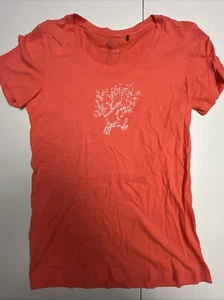 Tommy Bahama T-shirt Women’s small Orange Beaded tree design - Picture 1 of 14