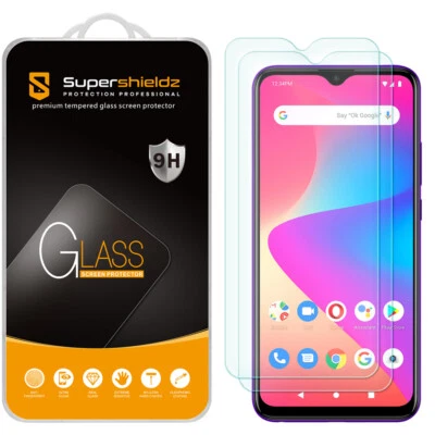 [Paquete de 2] Protector de pantalla de vidrio templado Supershieldz para BLU G90 Pro Foto 1 de 4