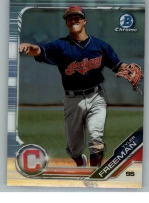 2019 Bowman Chrome Draft Refractors #BDC184 Tyler Freeman (ref 129747) - Image 1 of 2