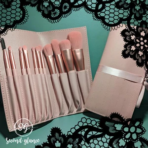 Travel Roll Make Up Brush Set 11 Brush Gift Pack Second Glance Cruelty Free Case