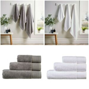 2 Pcs Bamboo Towels Hotel Quality Super Soft Hand Bath Towel Bath Sheet 600 GSM