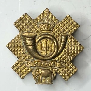 Broche de novia de infantería ligera Highland de la Primera Guerra Mundial dorado 30 x 30 mm - Imagen 1 de 4