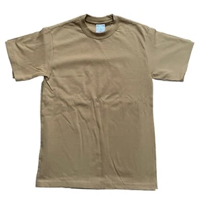 Paquete de 6 camisetas de algodón de peso pesado caqui Shaka para hombre Super Max - Imagen 1 de 2