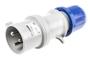 1 x RS Pro IP44 Blue Cable Mount 2P+E Industrial Power Plug, Rated At 32A, 200 â - Picture 1 of 1