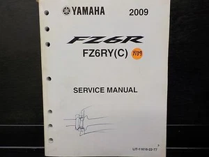 YAMAHA 2009 FZ6RY-C SERVICE MANUAL (Y139) - Imagen 1 de 2
