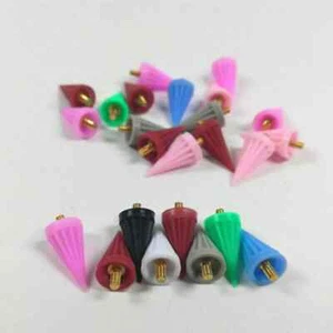 100 Pcs/Pack Dental Brushes Pointed Polisher Disposable Rubber Tapered Webbed - Picture 1 of 7