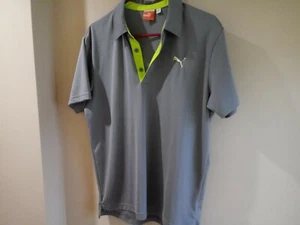 Womans Golf Shirt Puma Medium Gray Dri-fit Technology Lightweight Golfing EUC - Picture 1 of 7