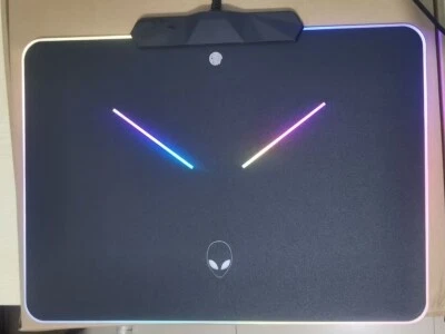 NEW Alienware 10 Colour LED Mouse Pad PC Gaming Desk Computer Desktop Mouse Mat - Image 1 of 4