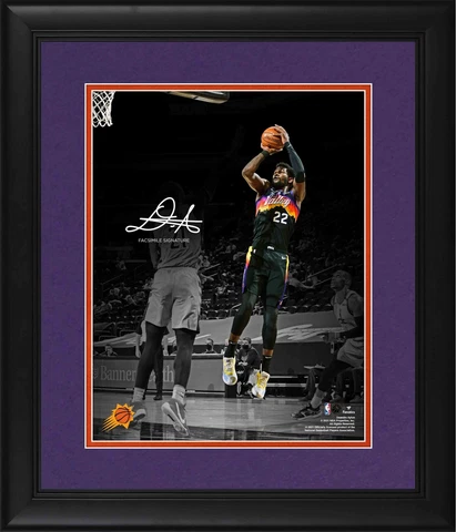 Deandre Ayton Phoenix Suns FRMD 11x14 Spotlight Photograph - Facsimile Signature Cover