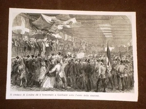 Giuseppe Garibaldi alla Stazione di Londra e Sindaco Southampton Inghilterra - Picture 1 of 1