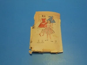 VTG 1960s Butterick Sewing Pattern 8484 Girls Dress With Capelet Collar Size 8 - Picture 1 of 3