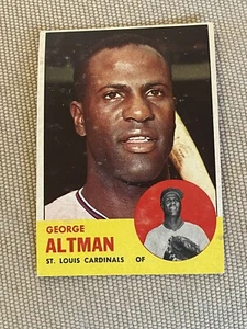 George Altman, 1963 Topps, Karte # 357, St Louis Cardinals, kostenloser Versand! - Bild 1 von 2