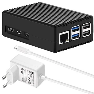 Boîtier pour Raspberry Pi 5 Raspberry Pi 5 - en Aluminium - Refroidissement P... - Photo 1/8