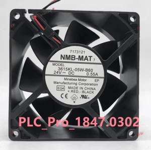 1PCS Brand NEW NMB-MAT 3615KL-05W-B60 inverter cooling fan 24V 0.55A 92*92*38MM - Afbeelding 1 van 3