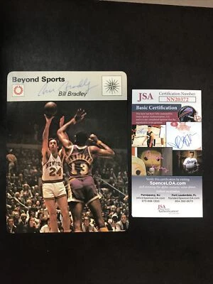 1977-79 Sportscaster Bill Bradley Shot Over Wilt Chamberlain 61-10 JSA CERTIFIED - Image 1 of 4