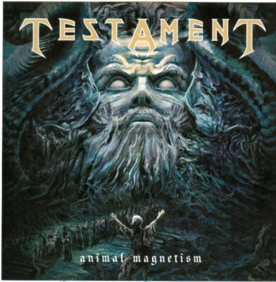 TESTAMENT - Animal Magnetism / Powerslave - Single 7 inch - Blue Vinyl - Neu - Bild 1 von 3