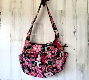 Vera Bradley Purse Mod Floral Pink Large Crossbody Bag Handbag Cargo Sling
