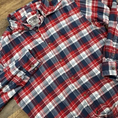 Camisa a cuadros de franela Mountain Khakis para hombre talla M multicolor rojo/azul Foto 1 de 4