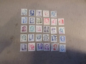 USA Used, 1986-94 Issue, Great Americans Issue, 1 Cent-$5 Stamps, Scott #2168-97 - Picture 1 of 1