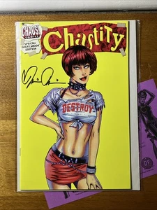Chastity: Edición Especial Cuaderno de Bocetos Firmado Brian Pulido ¡con Certificado de Autenticidad Chaos! DF NM - Imagen 1 de 5