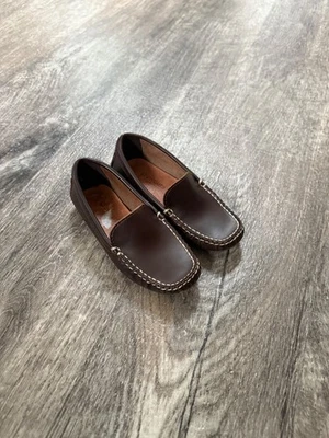 Zapatos sin cordones Crewcuts marrón mocasín niños 10 Foto 1 de 4