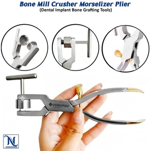 Bone Mill Crusher Morselizer Plier Dental Implant Grafting Instrument Gold Color - Picture 1 of 7