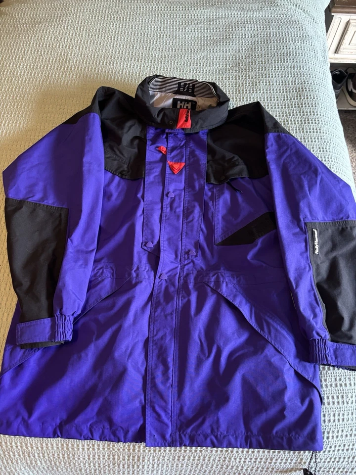 Vintage Helly Hansen Ski Jacket- Equipe- Helly Tech-Color Block Retro 90's-Large - Image 1 of 4