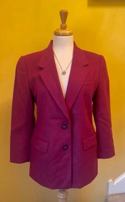 Blazer Talbot Dos Botones Cabello Camel Fuscia Talla 6P **Ver Última Foto** Foto 1 de 4