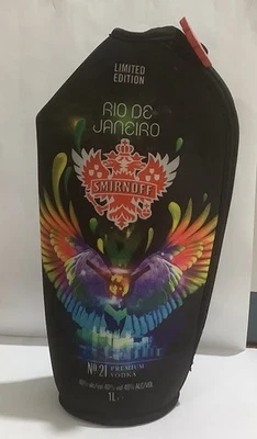 LIMITED EDITION RIO DE JANEIRO SMIRNOFF No.21 PREMIUM VODKA 1L BOTTLE HOLDER - image 1 of 4