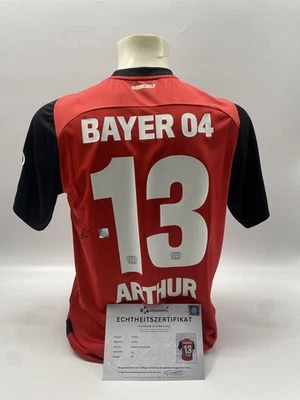 Bayer Leverkusen Trikot Arthur Augusto signiert Autogramm Bundesliga COA M - Bild 1 von 4