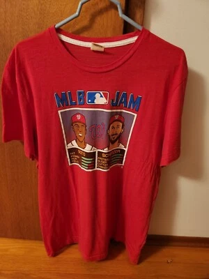 Camiseta para hombre homenaje de los Nacionales de Washington MLB Jam Juan Soto y Max Scherzer... Foto 1 de 4