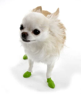 Pawz 100% Natural Rubber Dog Boots - disposable and reusable 7 sizes - 12 boots - Picture 1 of 15