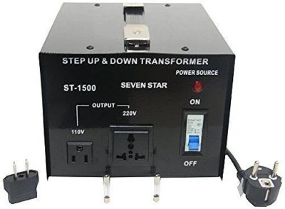 SevenStar ST-1500W Watt Voltage Transformer Up/Down 110V to 220 Volt Converter - Image 1 of 4